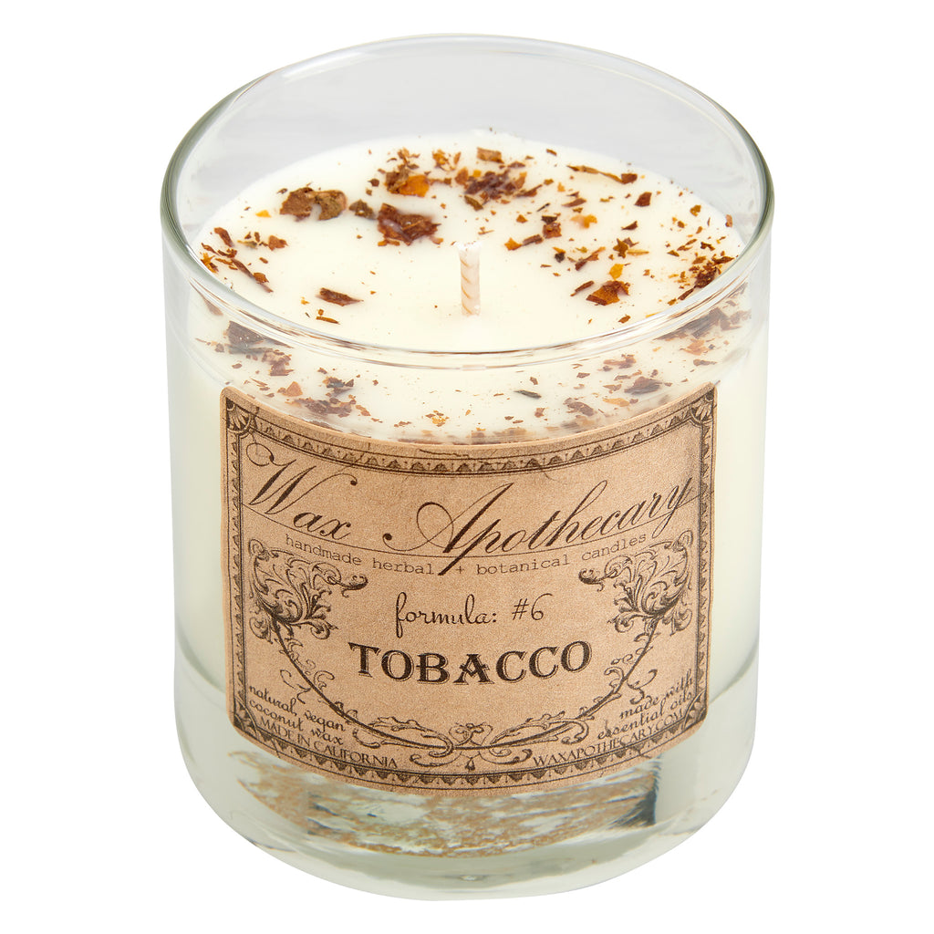 Tobacco 7oz Botanical Candle in Scotch Glass – Wax Apothecary ™
