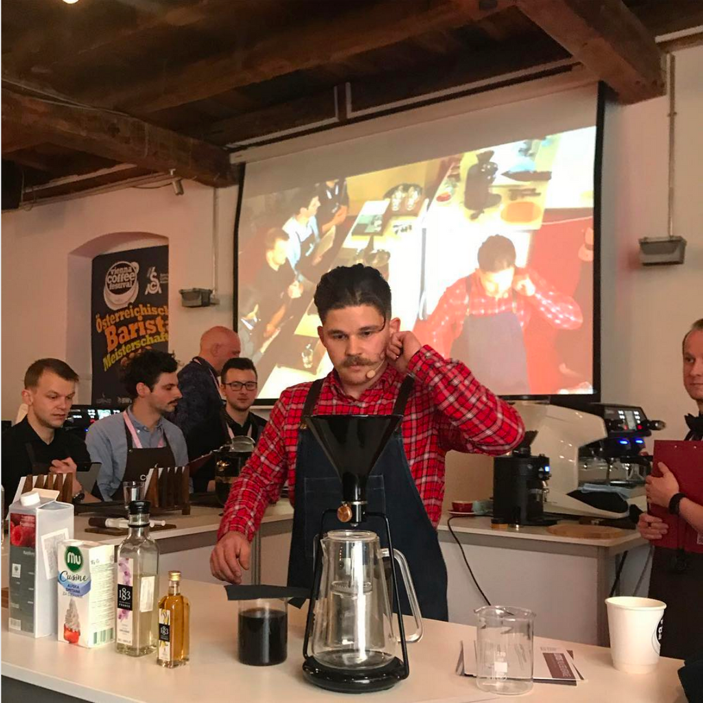 Vienna coffee festival barista championships with GINA