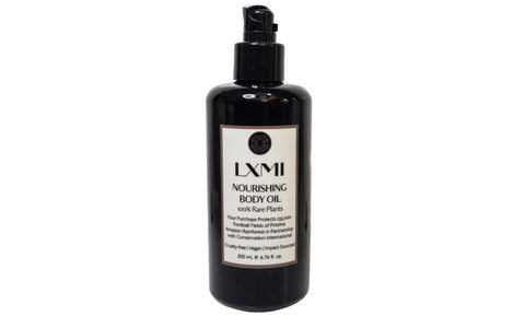 Nourishing Body Oil from LXMI in your daily mindfulness routine