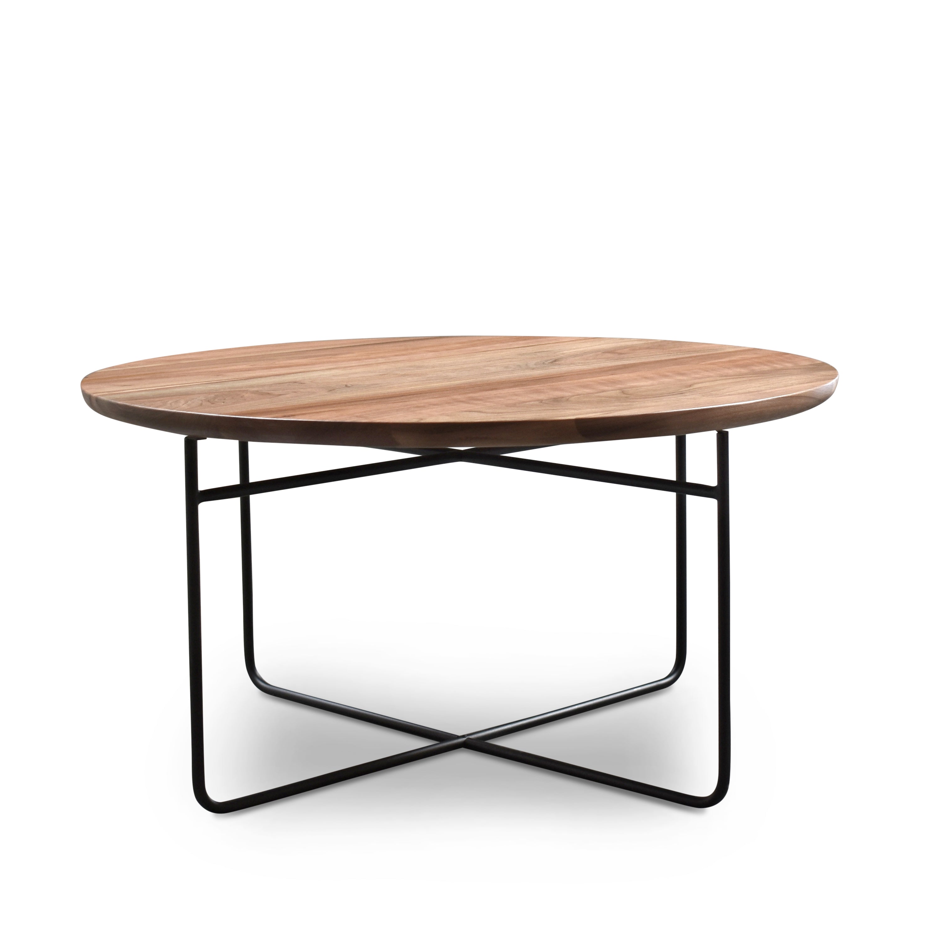 Omar Round Walnut Coffee Table Gingko Home Furnishings