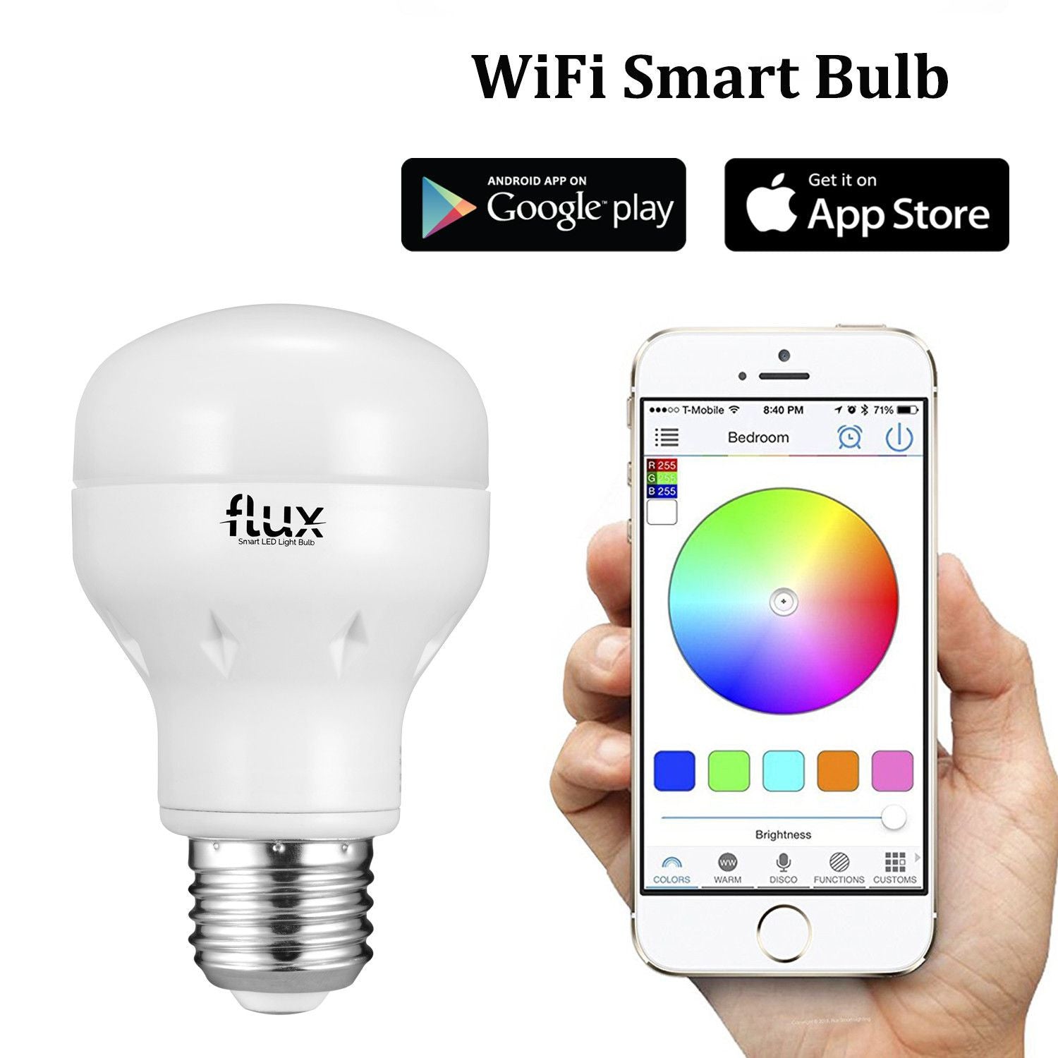 Wifi Smart Led Light Bulb 2nd Generation Works With Amazon Alexa Multicolor Dimmable Wireless Lighting