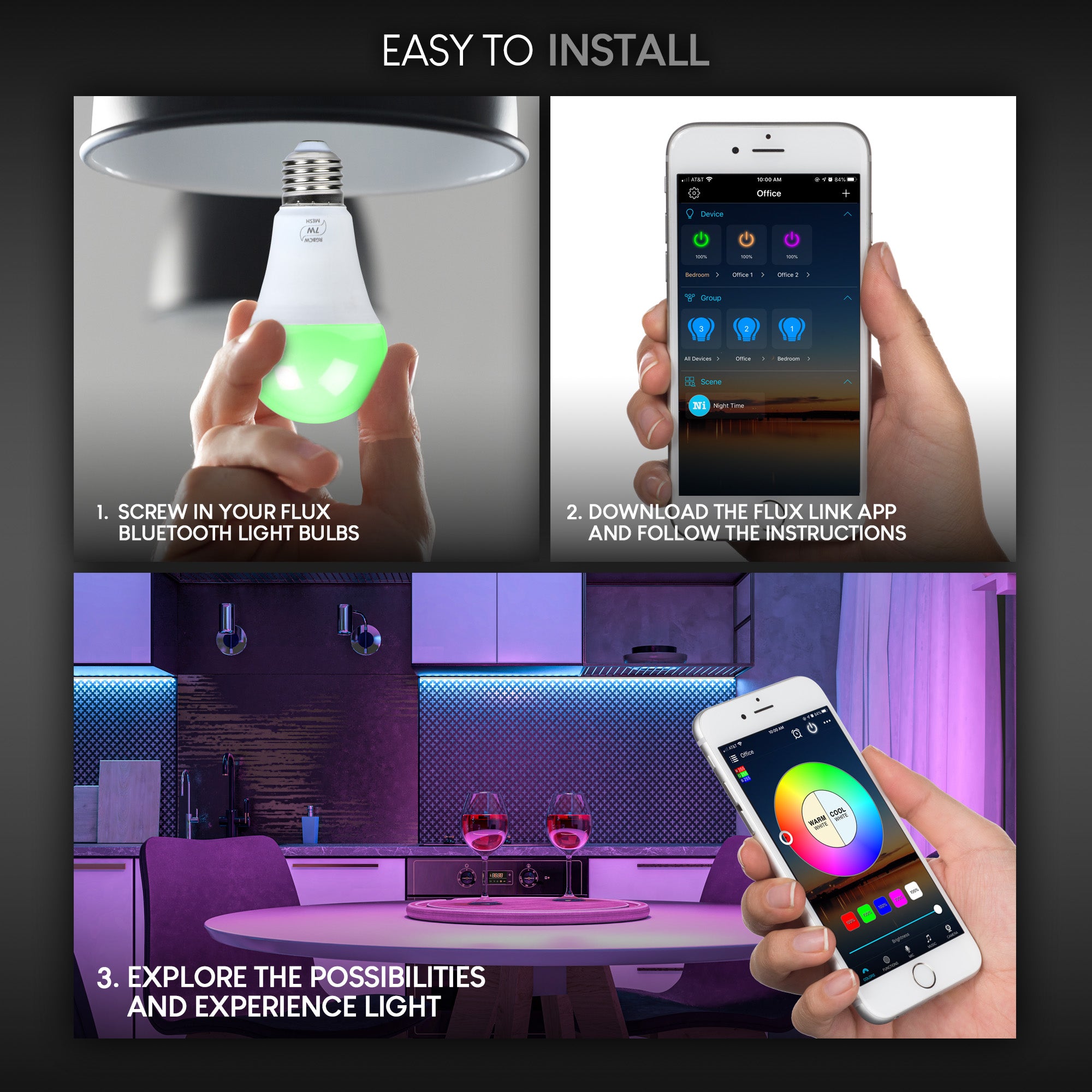 flux bluetooth led light bulb