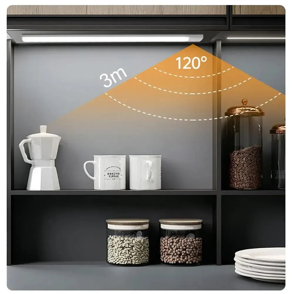 Luz LED con sensor de movimiento debajo del gabinete