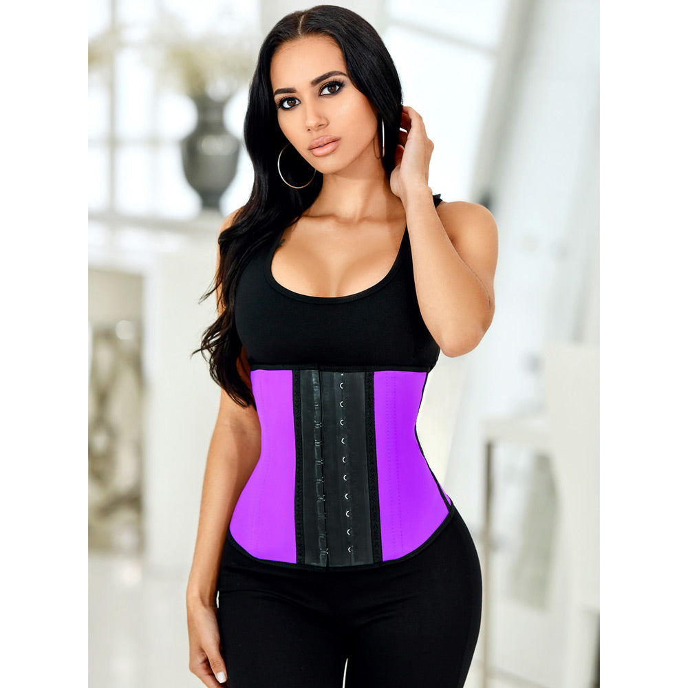Black waist trainer specially designed to define your curves. The design of  this waistband reduces your high, medium and low abdomen. Shaped body  immediatly. – Barby's Boutique