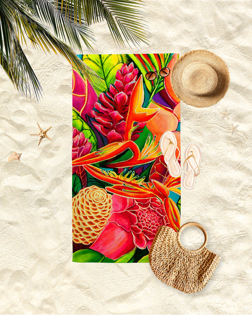 Hawaiian Microfiber Kitchen Towel