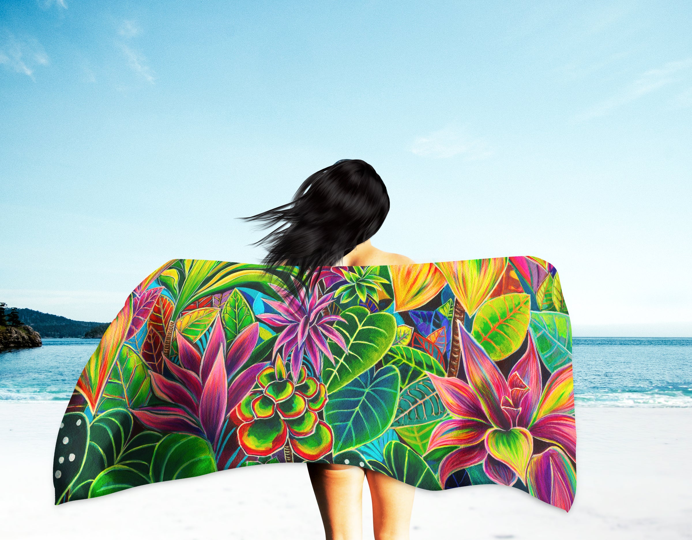 *NEW* Hanalei Morning - Microfiber Towel – MICHAL ART STUDIO HAWAII