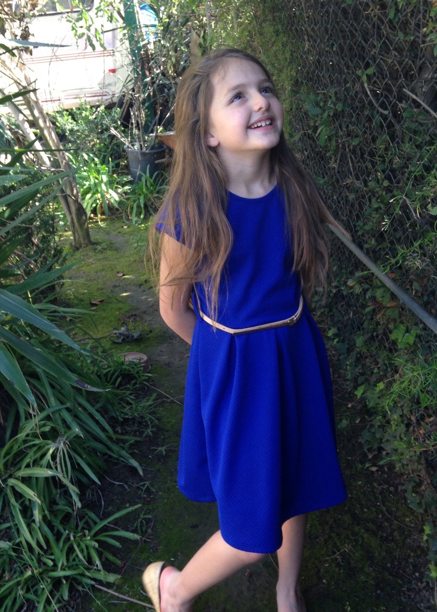 cobalt blue girls dress