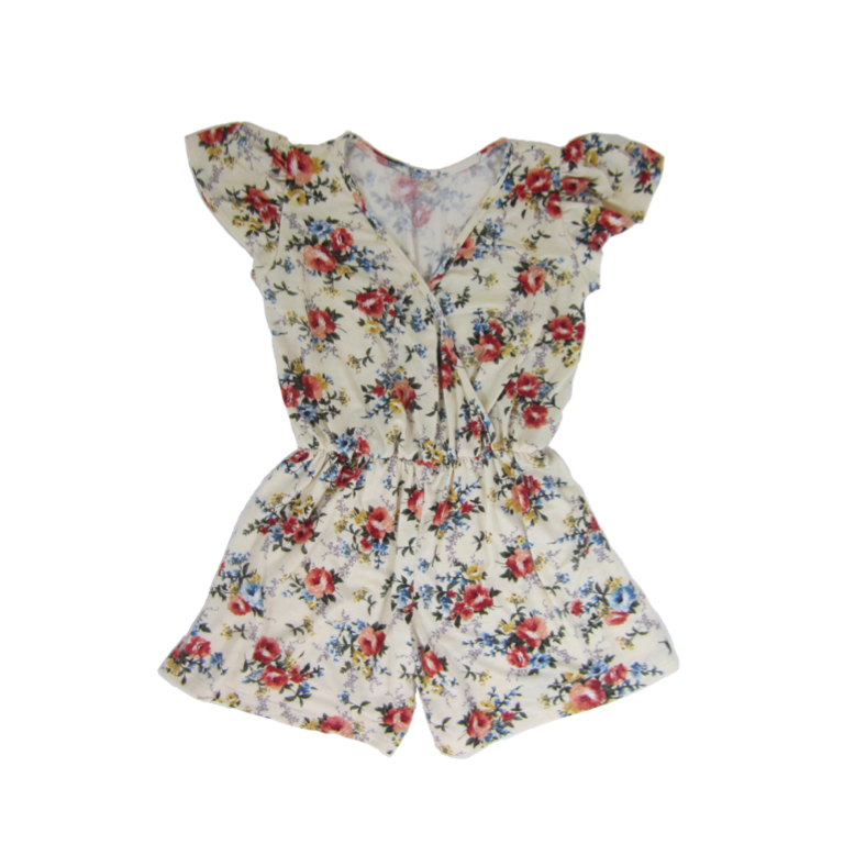 girls floral romper