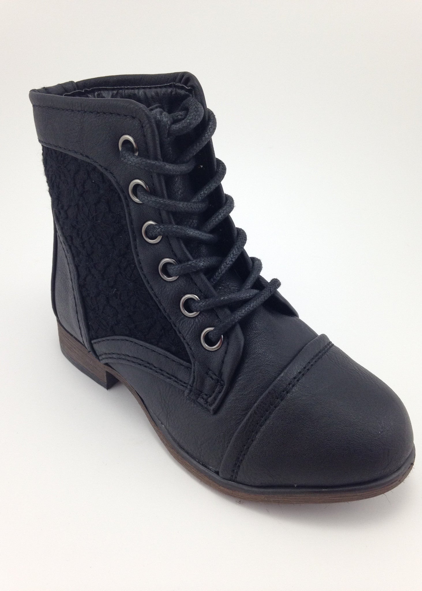 black ankle boots for girls