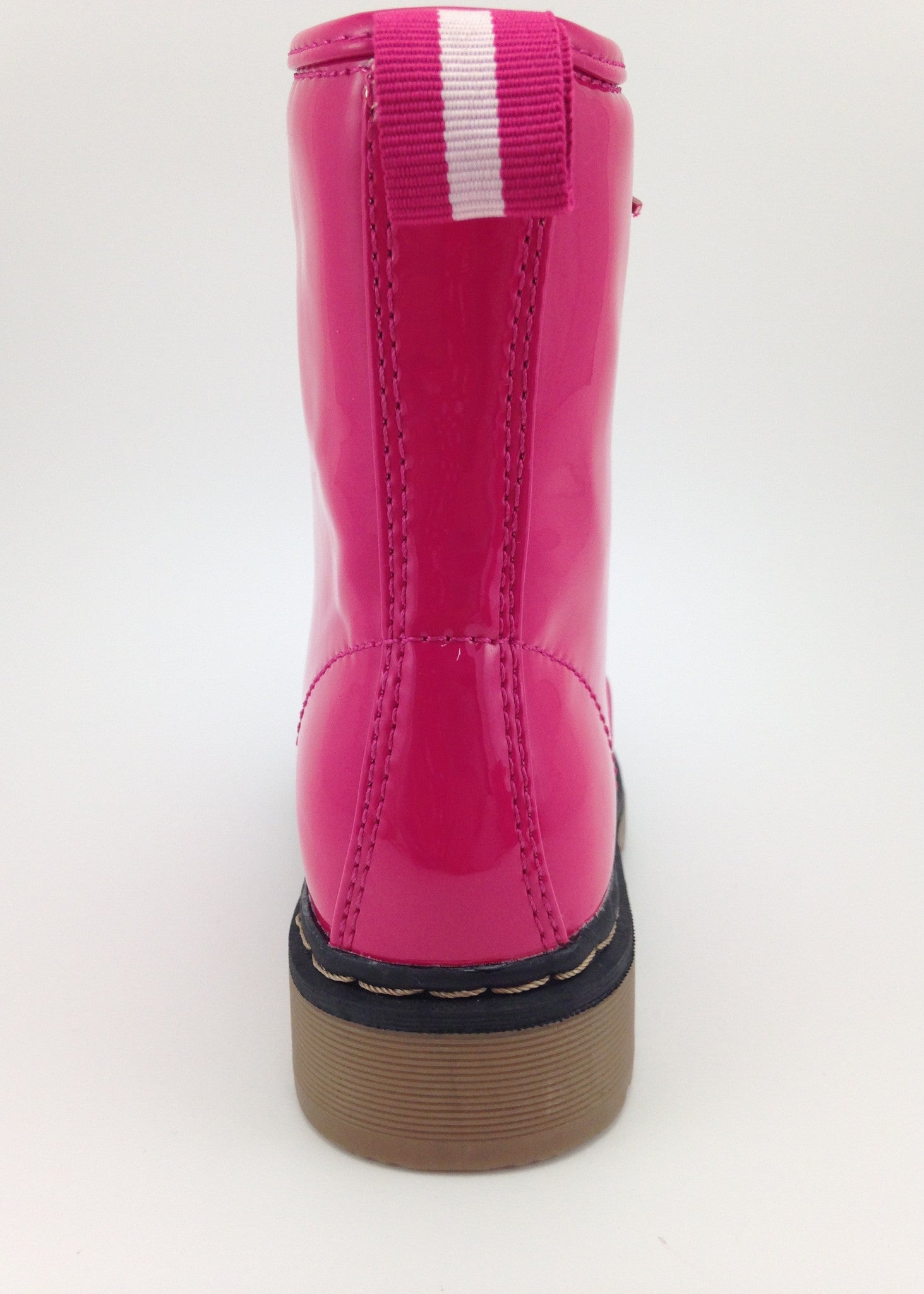 girls pink patent boots