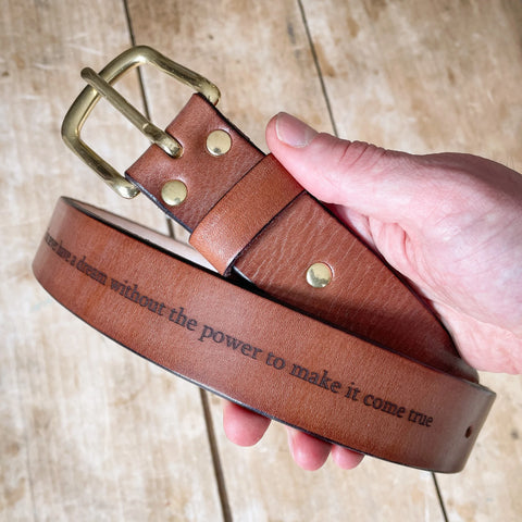 Personalised Leather Belt