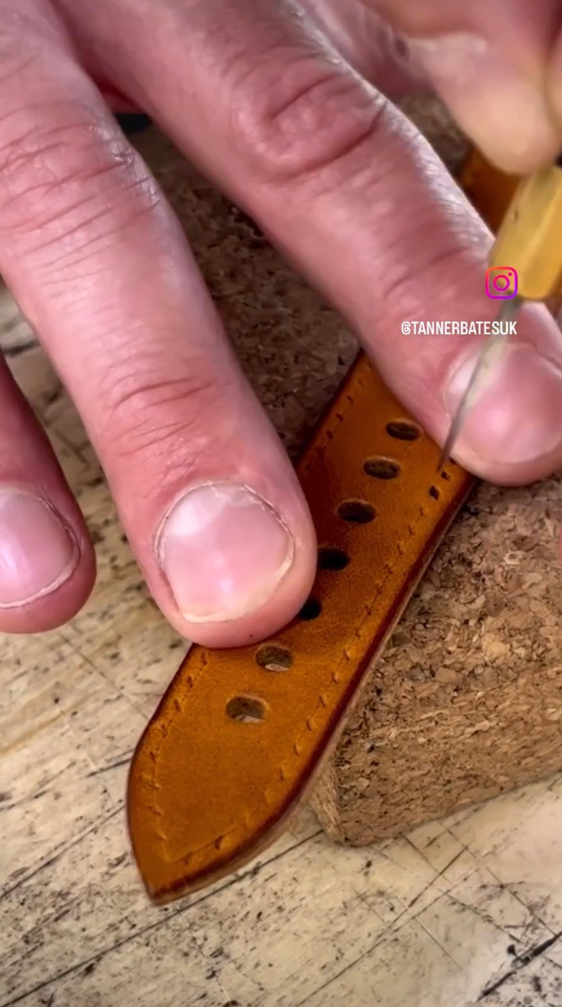 Hand Stitching Leather Video