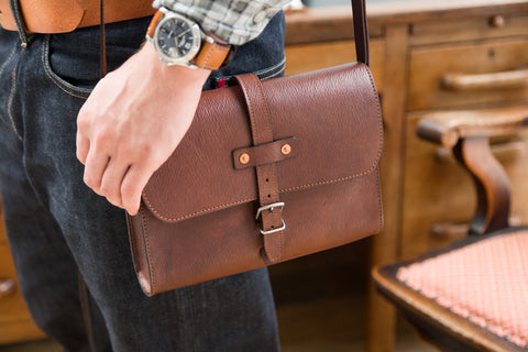 Midi Baja Leather Travel Bag by Tanner Bates