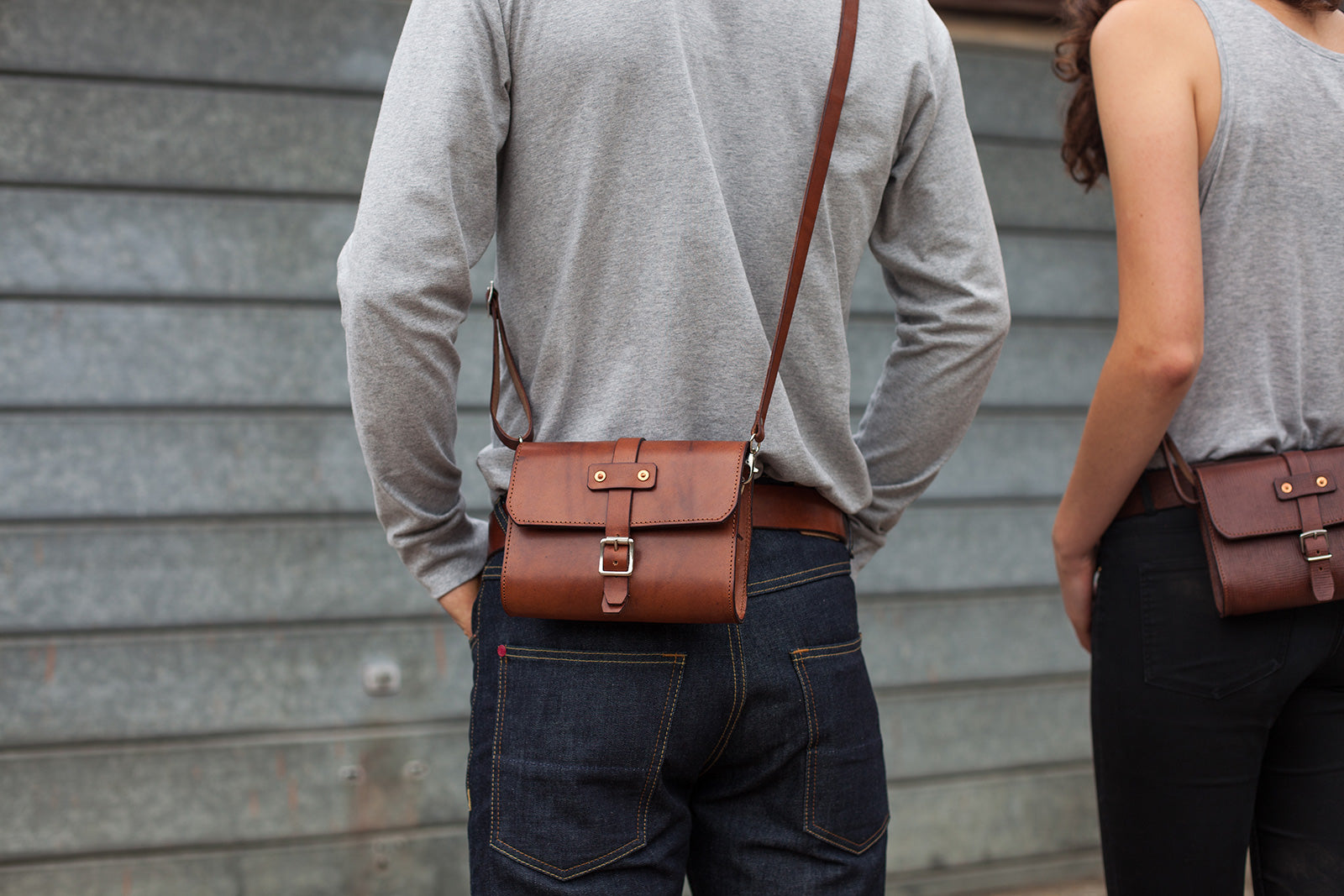 Mini Baja Travel Bag in Oak Bark Tanned Leather by Tanner Bates