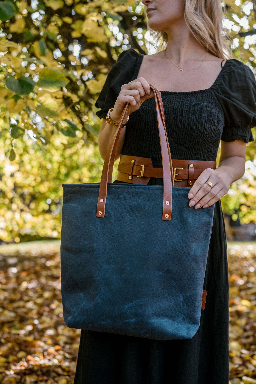 Mill Bay Leather Tote Bag