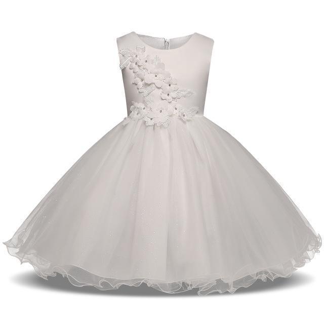 Long Little Girls Pageant Dresses for Wedding Kids First Communion Pro –  Avadress