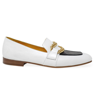 Madison Maison Flat Loafer Wht/Blk