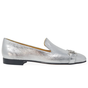 Madison Maison Silver Square Toe Loafer