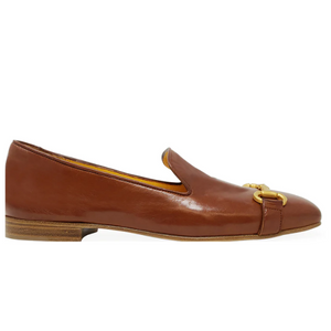 Madison Maison Cognac Square Toe Loafer