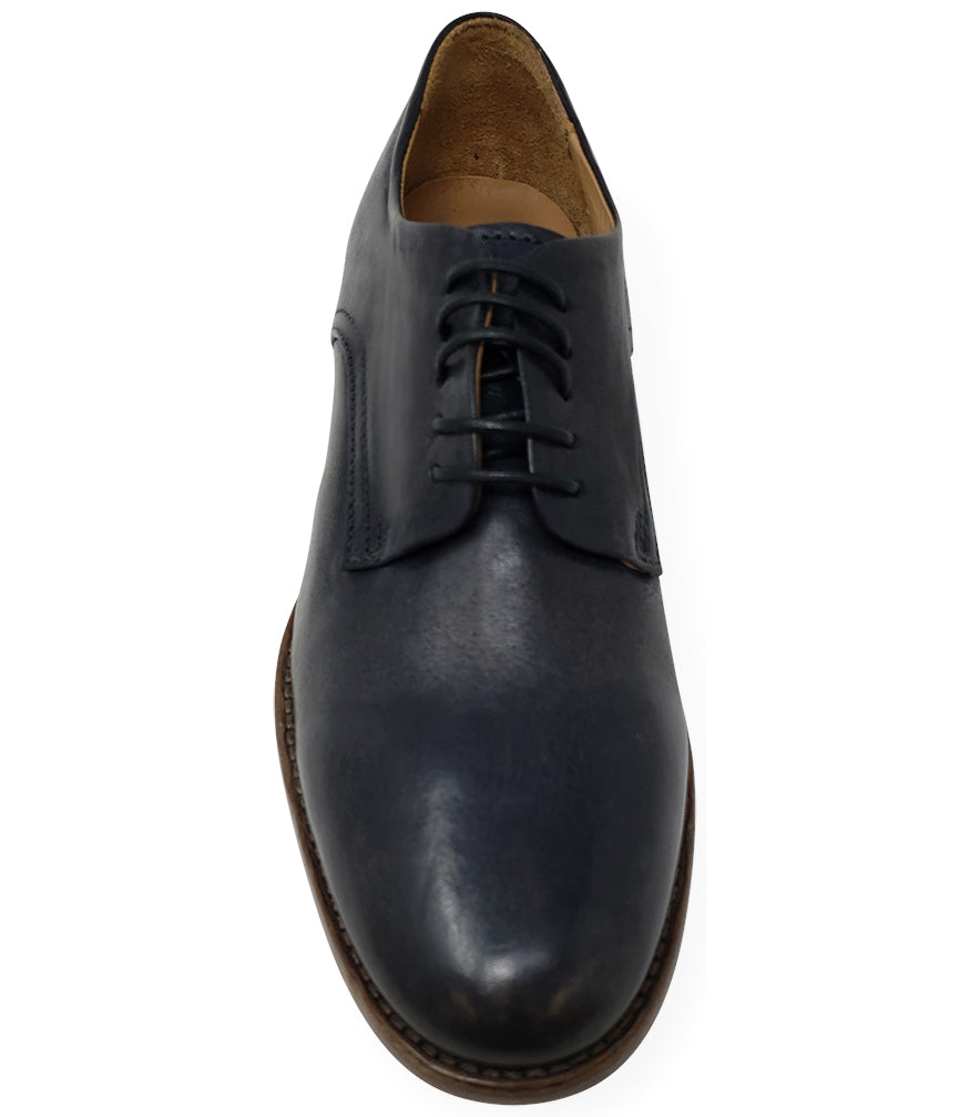 Moma Black Leather Lace Up Oxford