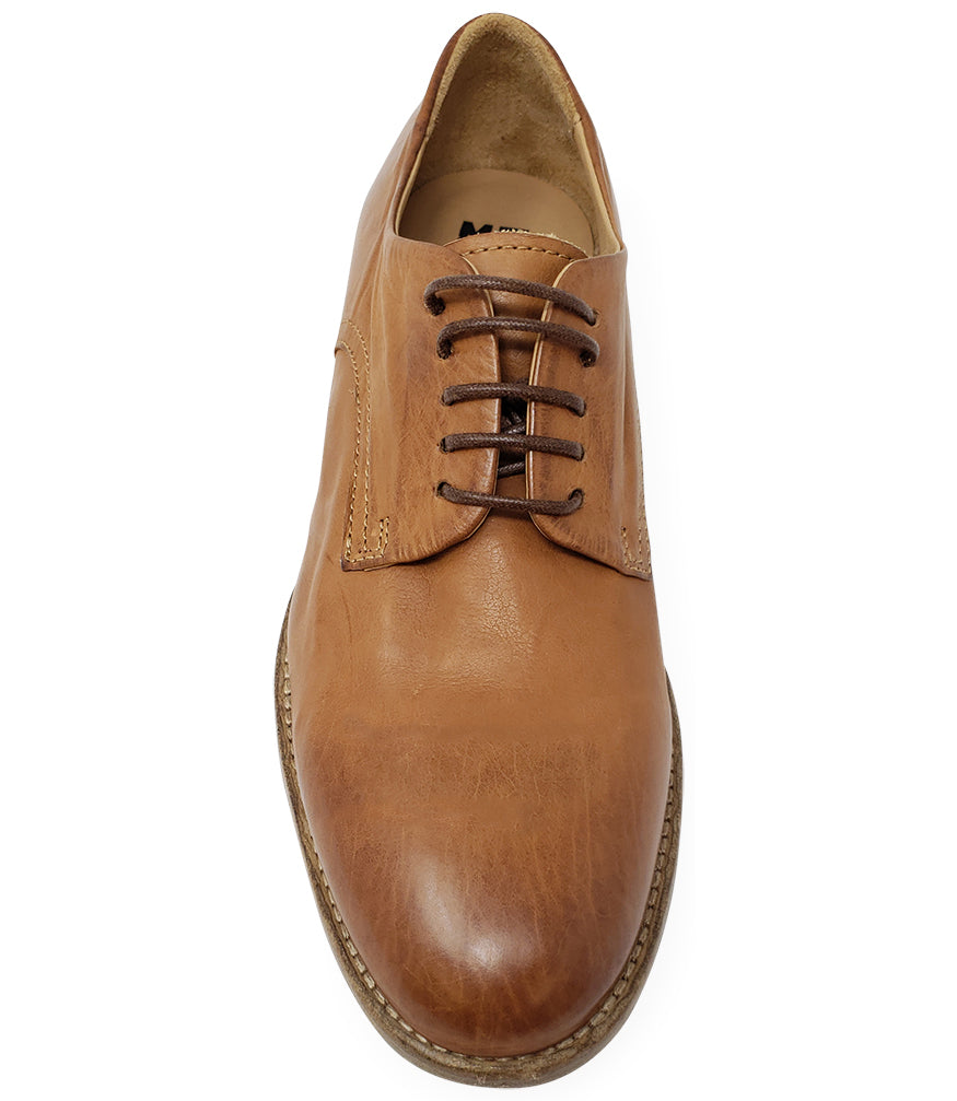 Moma Brown Leather Lace Up Oxford