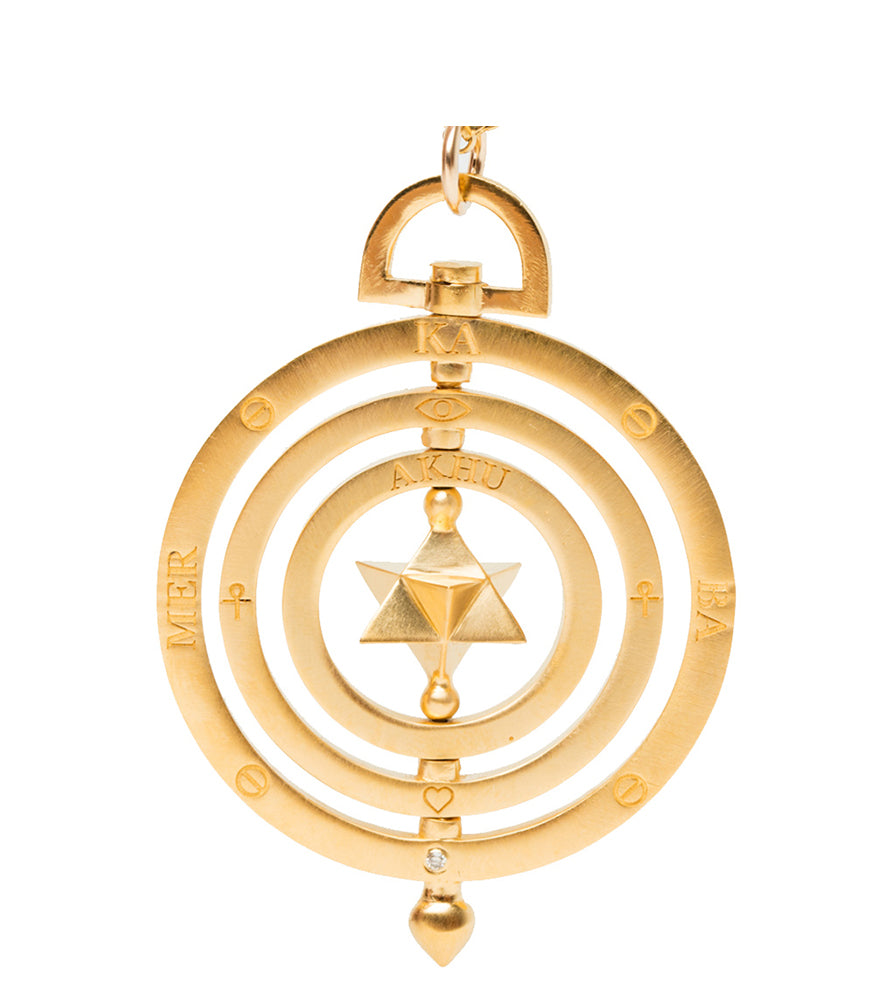 Indigo Unveiled Merkaba Celestial Necklace