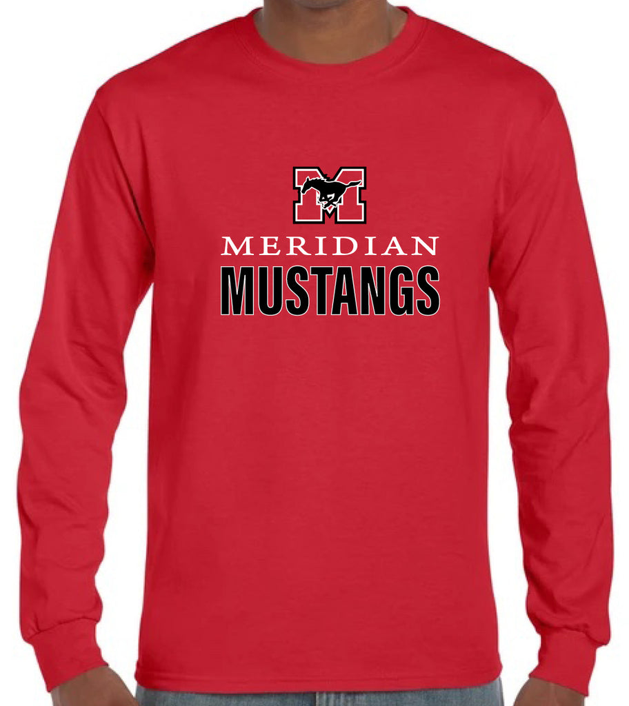Long Sleeve T-Shirt - Red with 