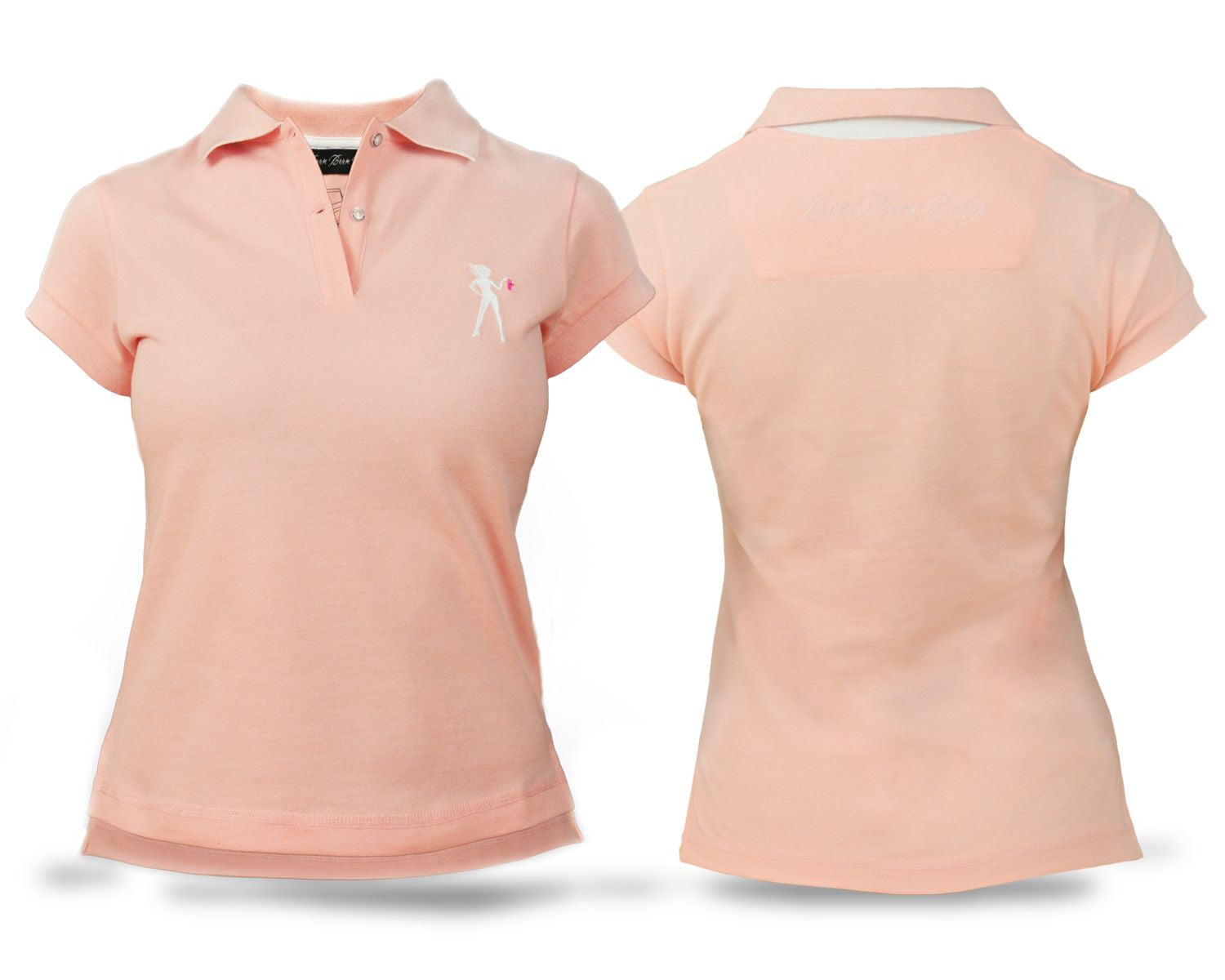 baby pink polo shirt womens