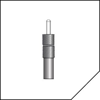 RP-12035 EP2 Nitrogen Spring, Body Thread: M16x1.5, Intial Force: 95lb, Final Force: 150lb, Overall Length: 3.346"