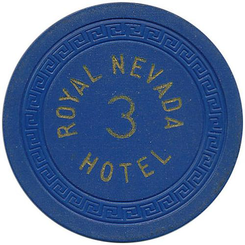 Placing the crown emblem on top of the Royal Nevada Hotel and