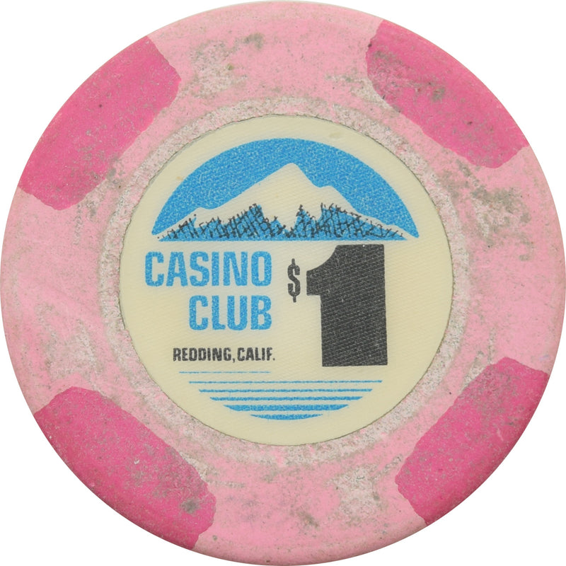 Casino Club Casino Redding CA $1 Chip