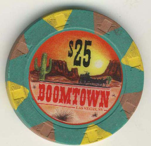 Boomtown Casino $25 (green 1994) Chip - Spinettis Gaming - 2