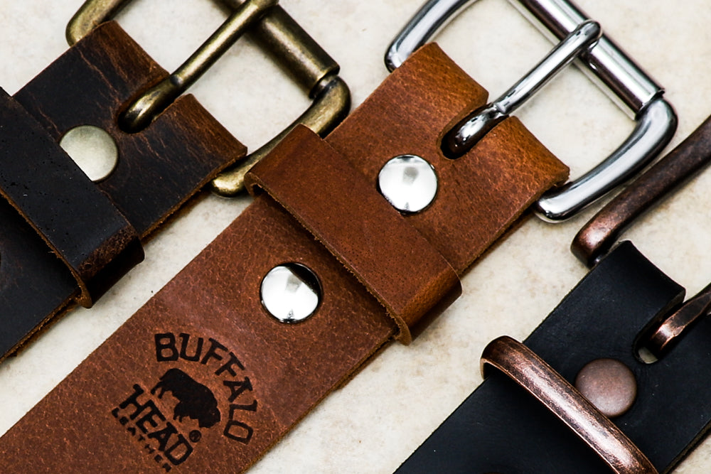 Buffalo Leather Belt - Badlands Russet