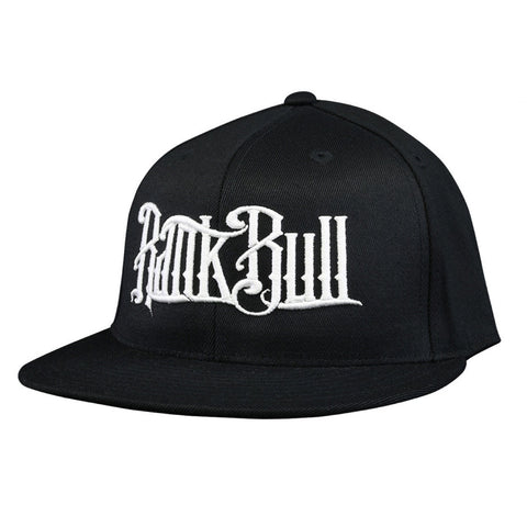 Rank Bull Premium Flexfit 210 Cap in Black with White Script Logo ...