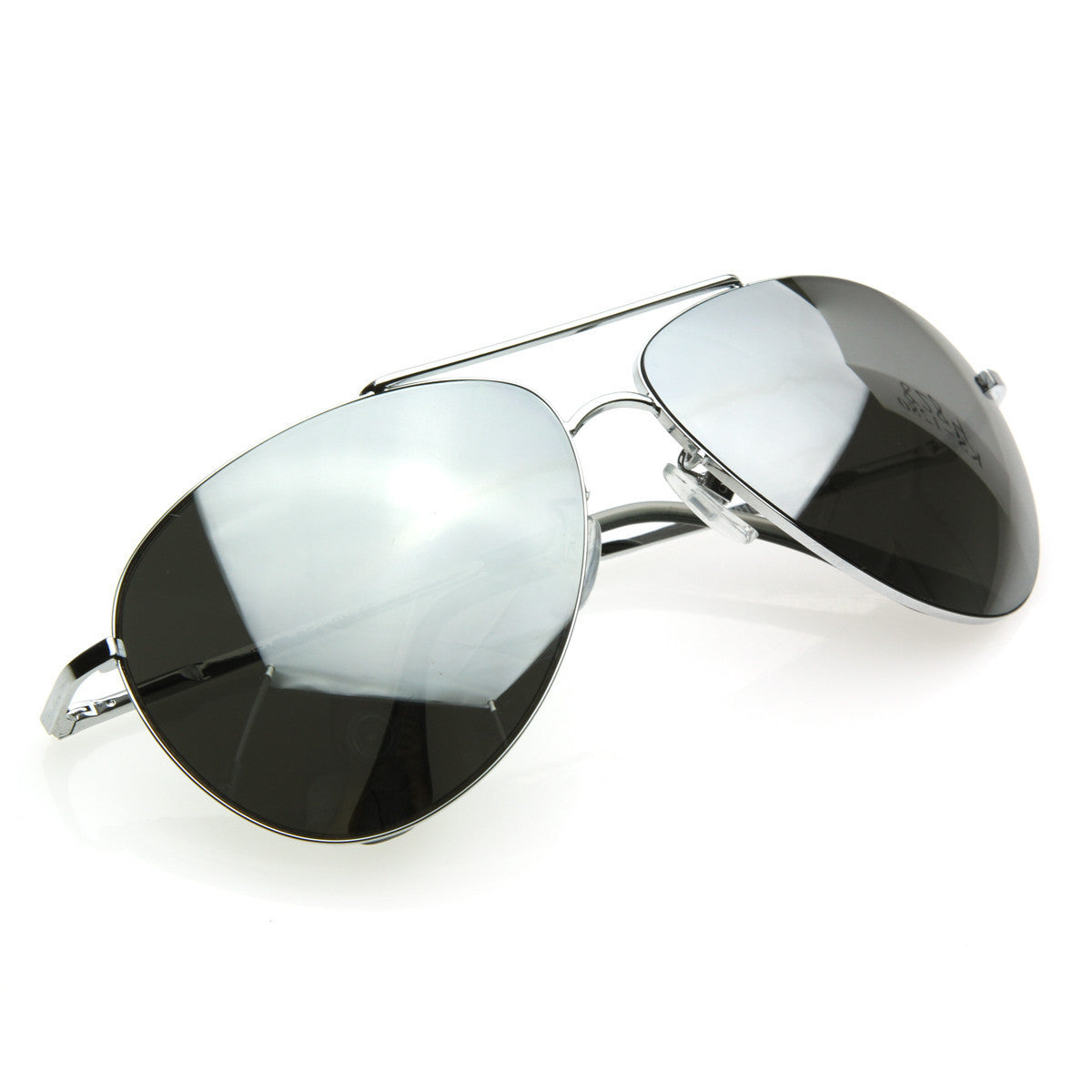 Mirrored Lens Class Curved Metal Aviator Sunglasses - Mobilia Theme Sydney