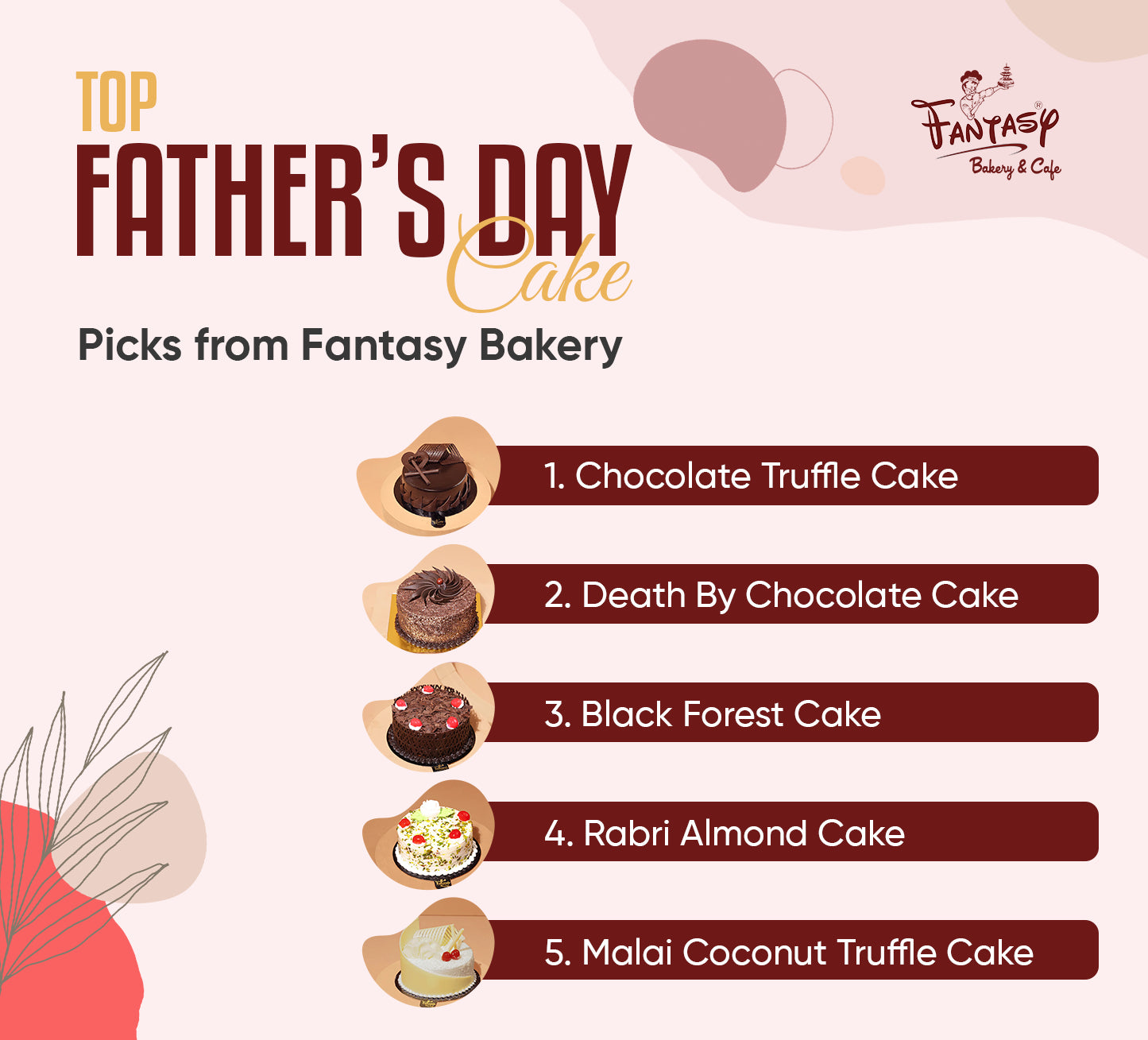 Top Father’s Day Cake Picks from Fantasy Bakery