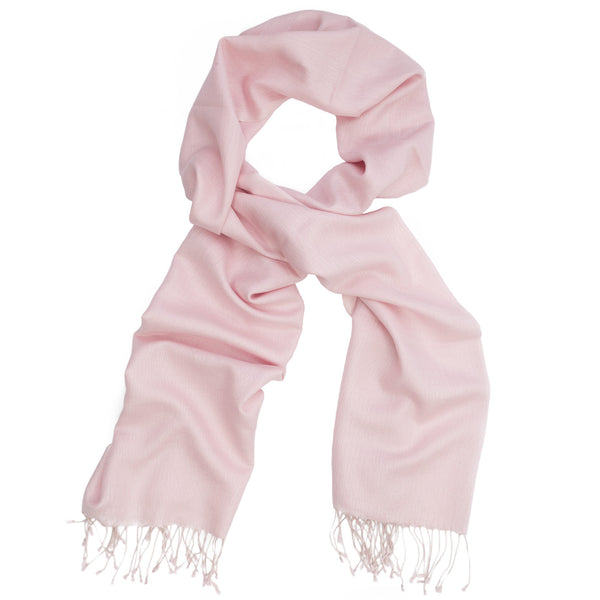 Silk wool Pale pink shawl - Colour Cocoon