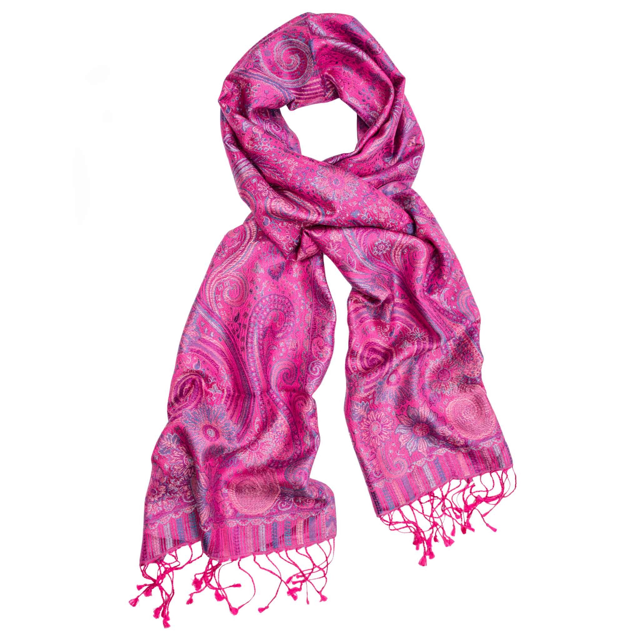 pink scarf