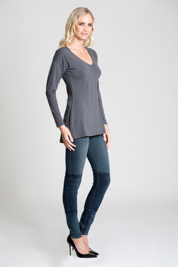 V-Neck Long Sleeve (Long Length)