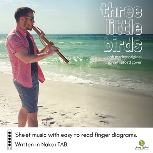 Three Little Birds Sheet Music For Native American Flute Pdf Jonny Lipford Music