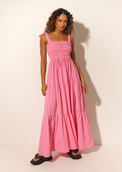 Light Pink Maxi Dress - Ruffle Tiered Maxi Dress - Pink Gown - Lulus