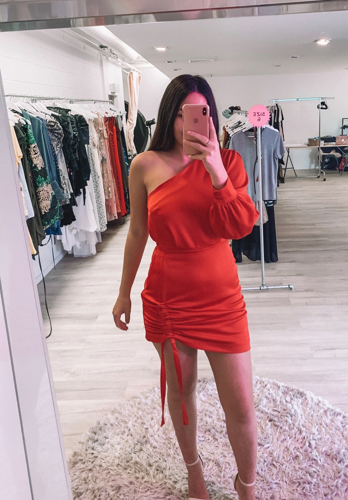 vangeline dress kookai red