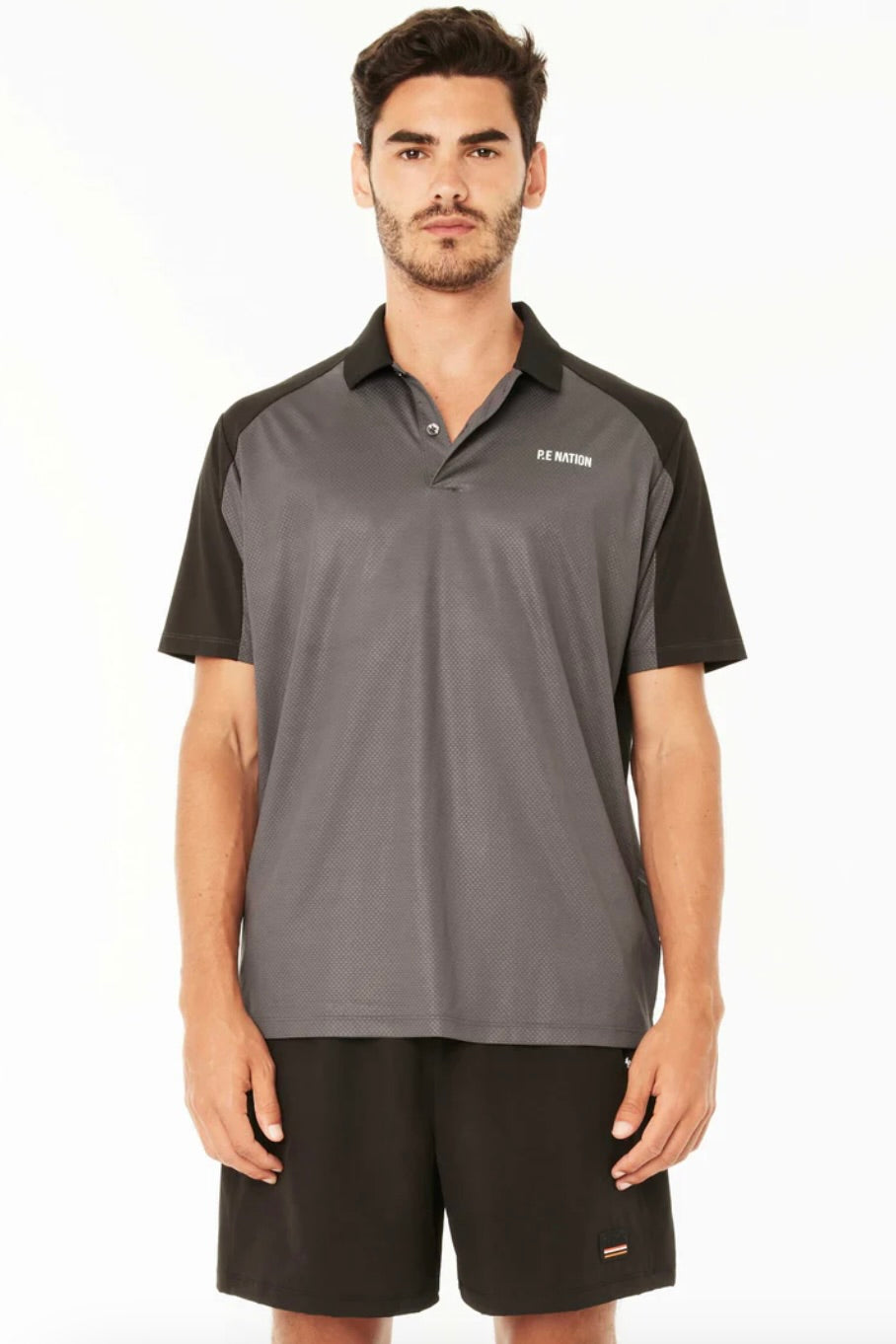 PE Nation Men's Polo Shirt- Grey