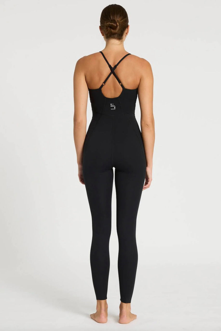 Nimble In Motion Strappy Ankle Onesie- Black