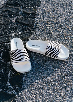 Superga 1908 Leahorse Slides - Zebra