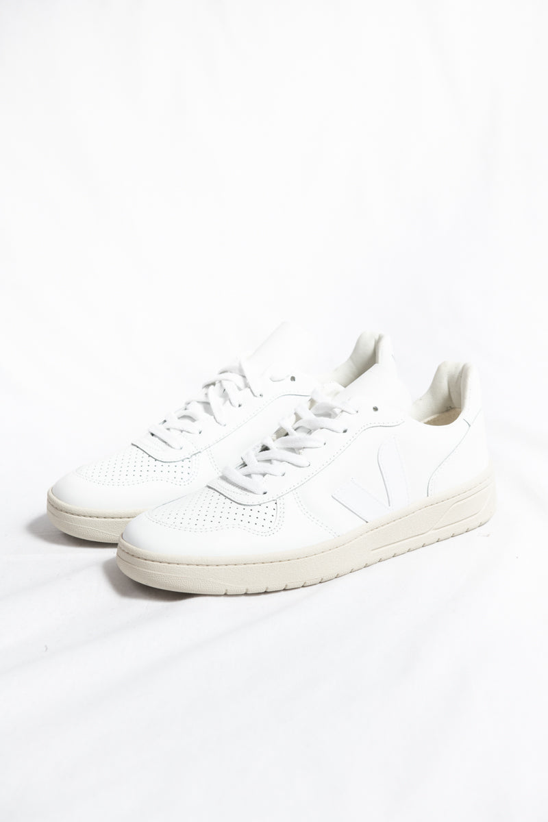 Veja V-10 Leather Sneaker- Extra White