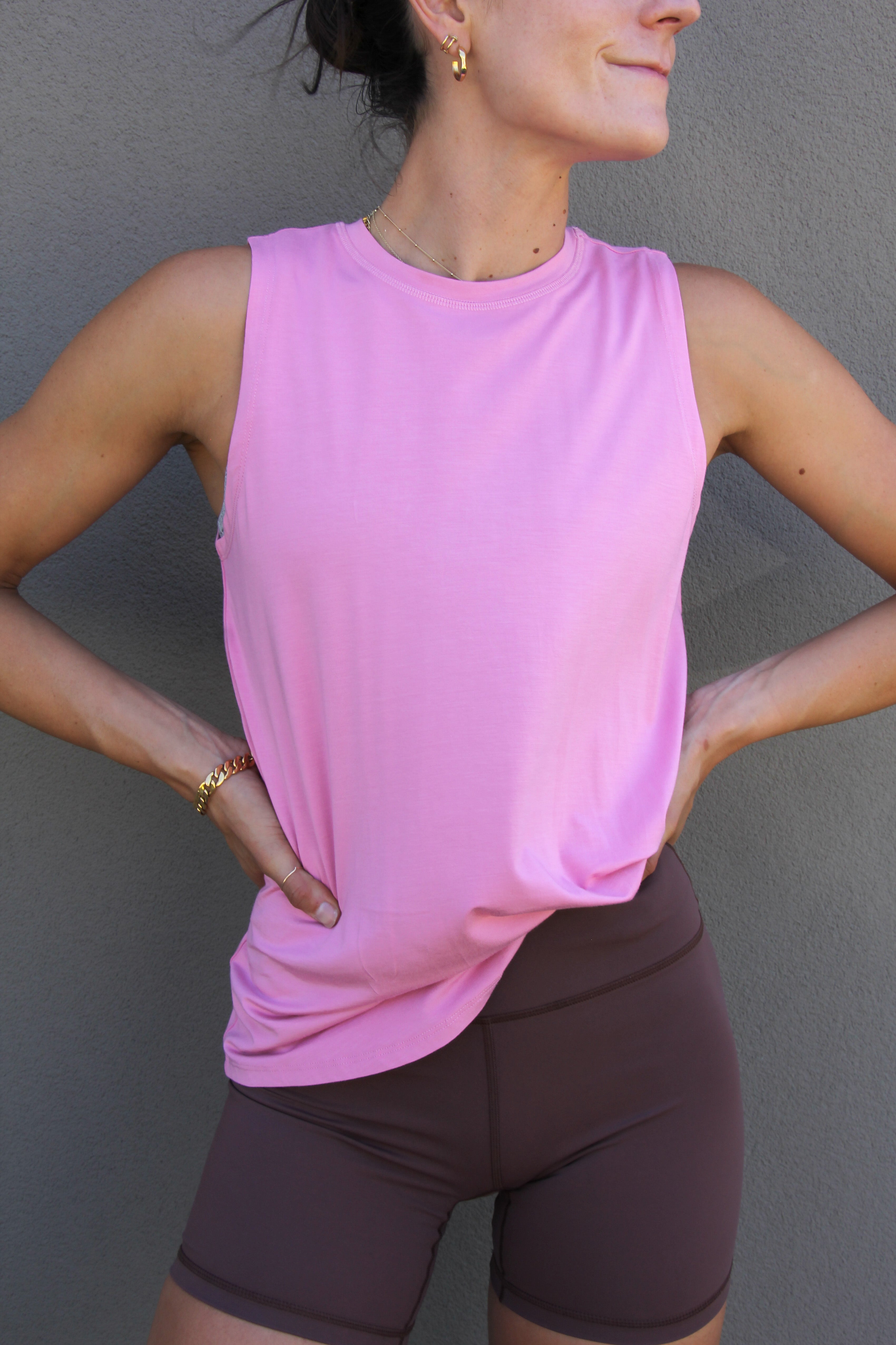 HyperLuxe Tank Top- Deep Pink