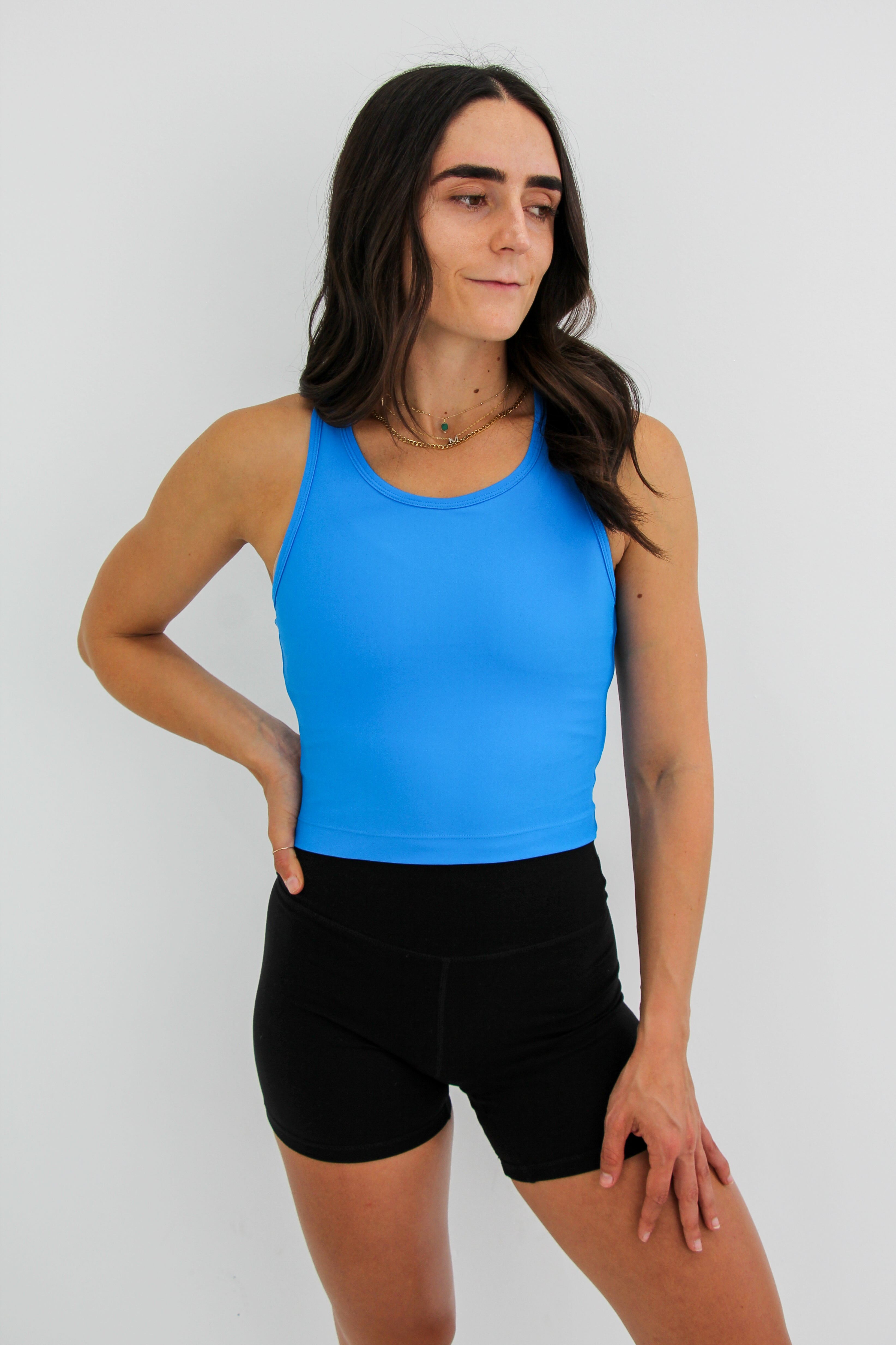 HyperLuxe Midi Eco Tank- Electric Blue