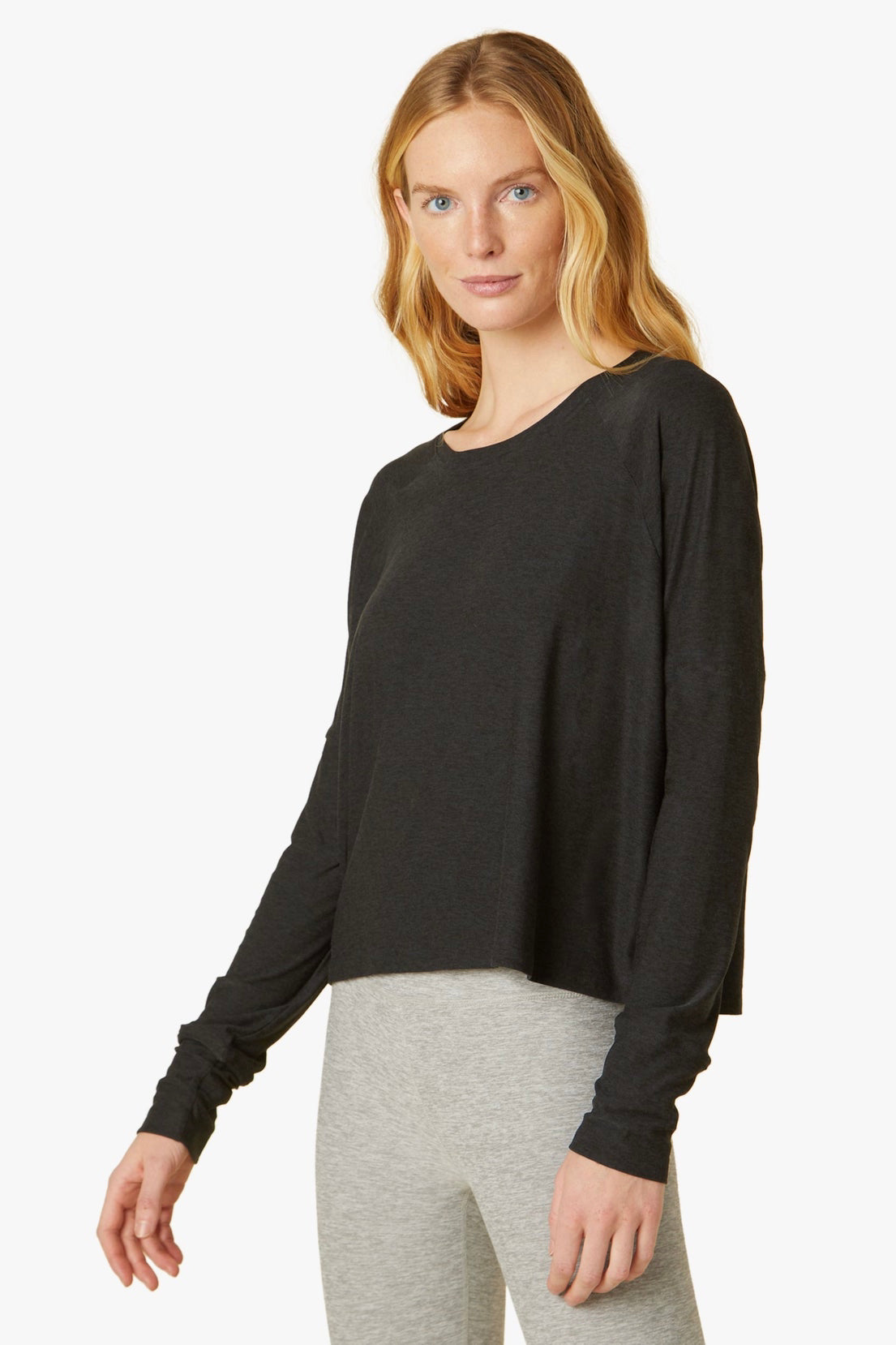 Beyond Yoga Featherweight Daydreamer Pullover- Darkest Night