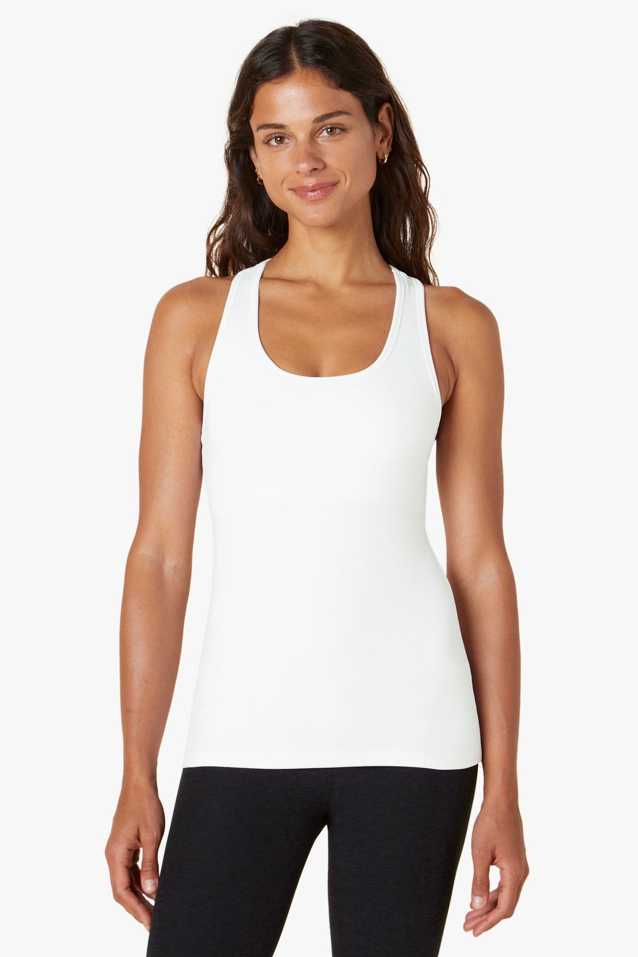 Beyond Yoga Step Up Racerback Tank- Cloud White